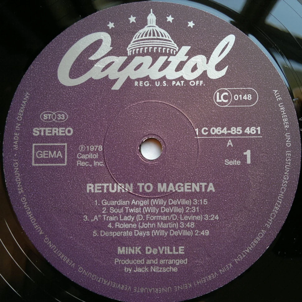 Mink DeVille - Return To Magenta