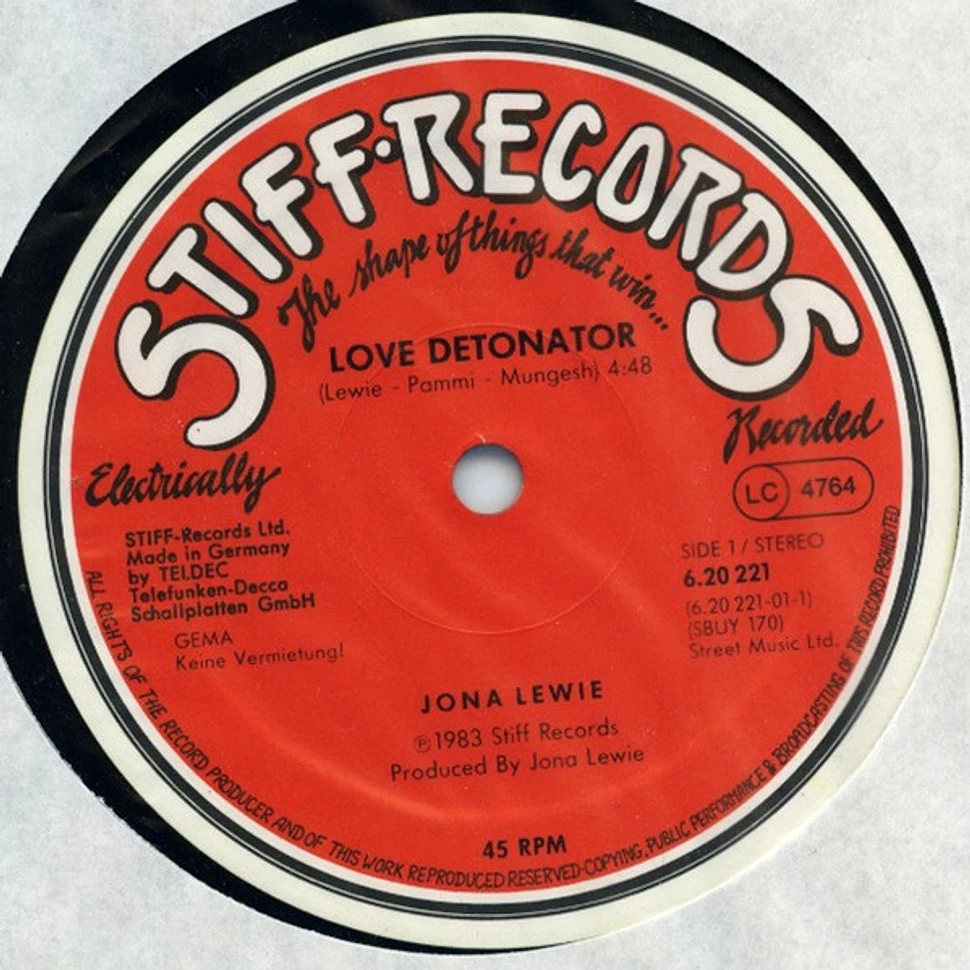 Jona Lewie - Love Detonator (Re-mixed Extended 12" Version)