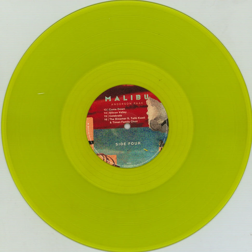 Anderson .Paak - Malibu HHV Exclusive Neon Yellow Vinyl Edition