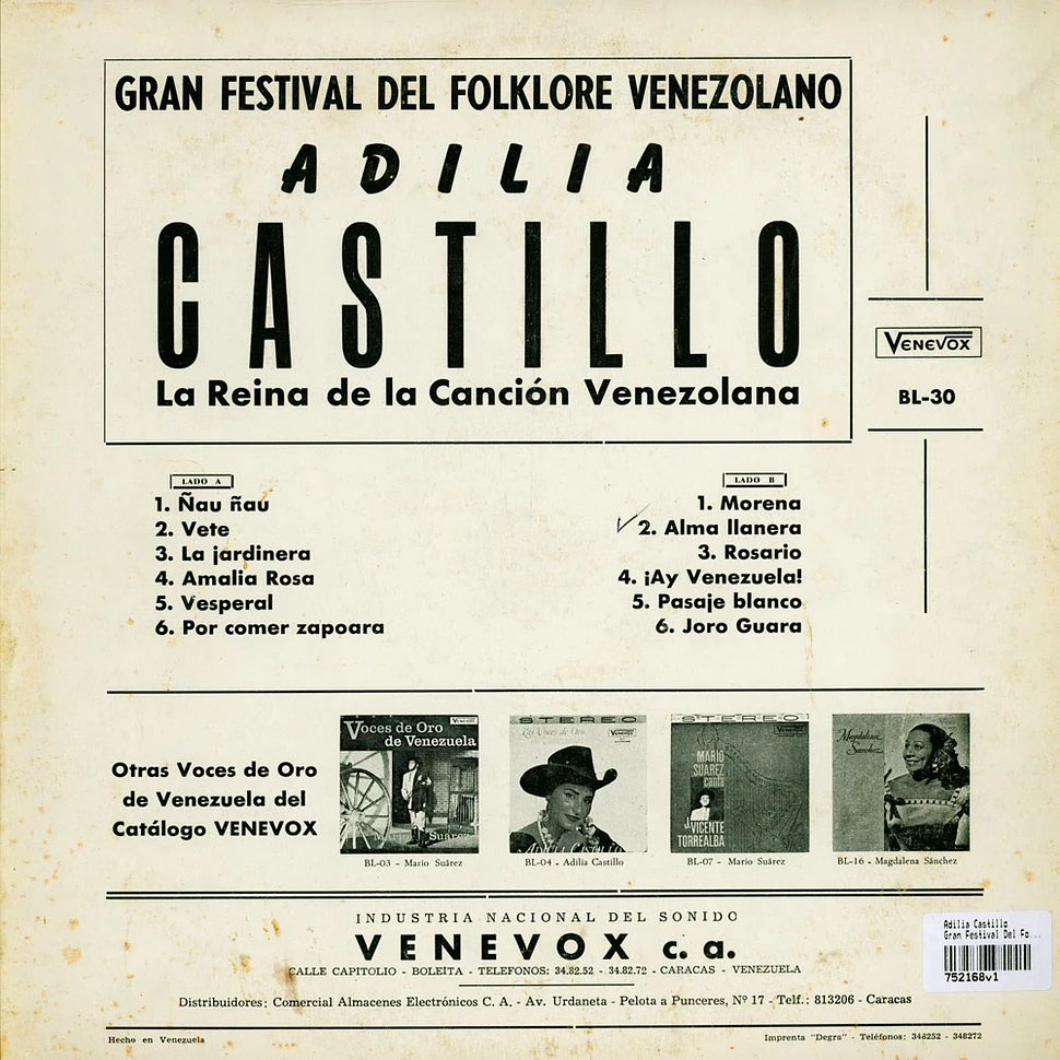 Adilia Castillo - Gran Festival Del Folklore Venezolano