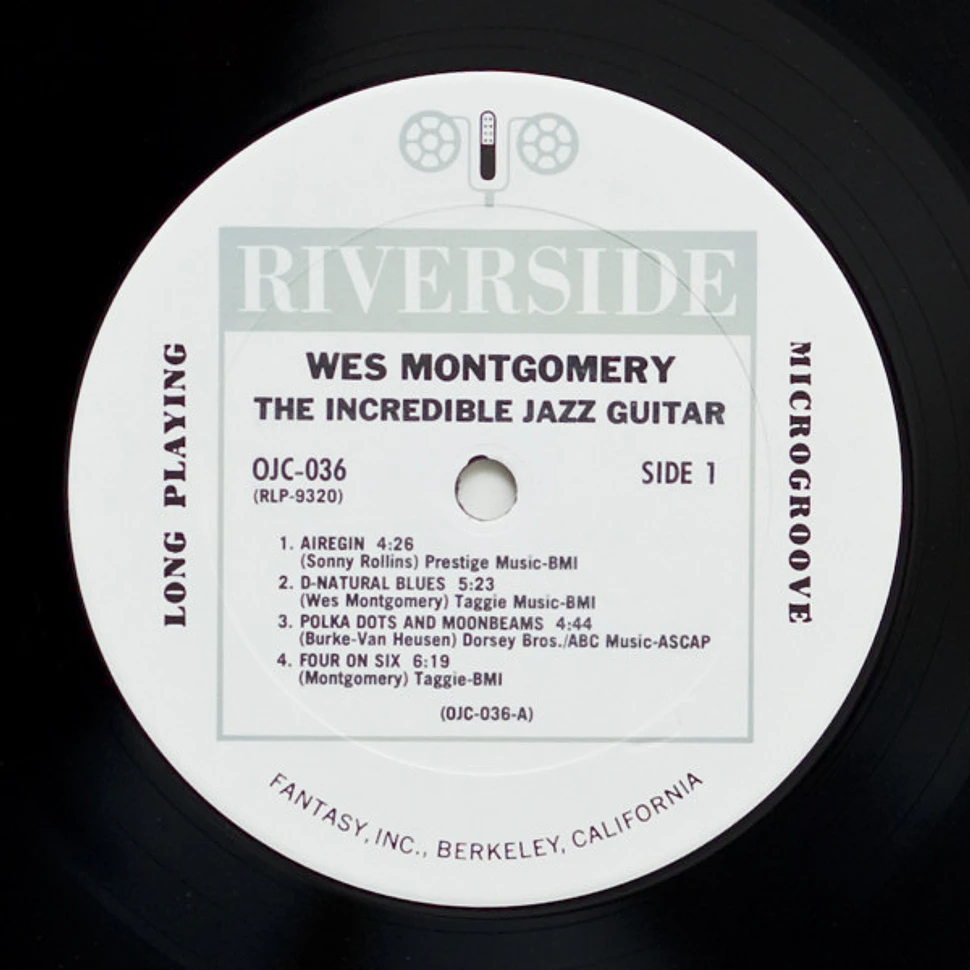 Wes Montgomery - The Incredible Jazz Guitar Of Wes Montgomery