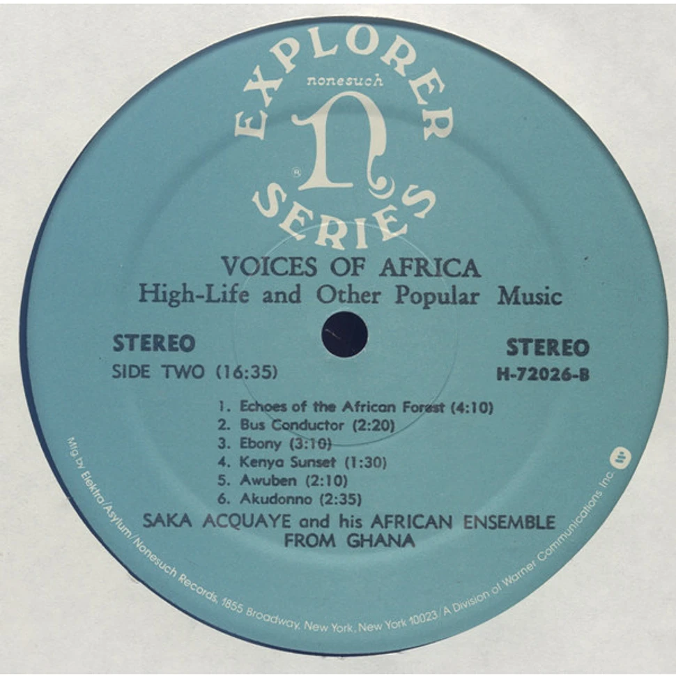 Saka Acquaye - Voices Of Africa: High-Life And Other Popular Music