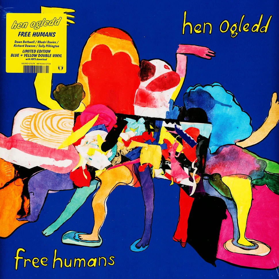 Hen Ogledd - Free Humans Yellow / Blue Vinyl Edition