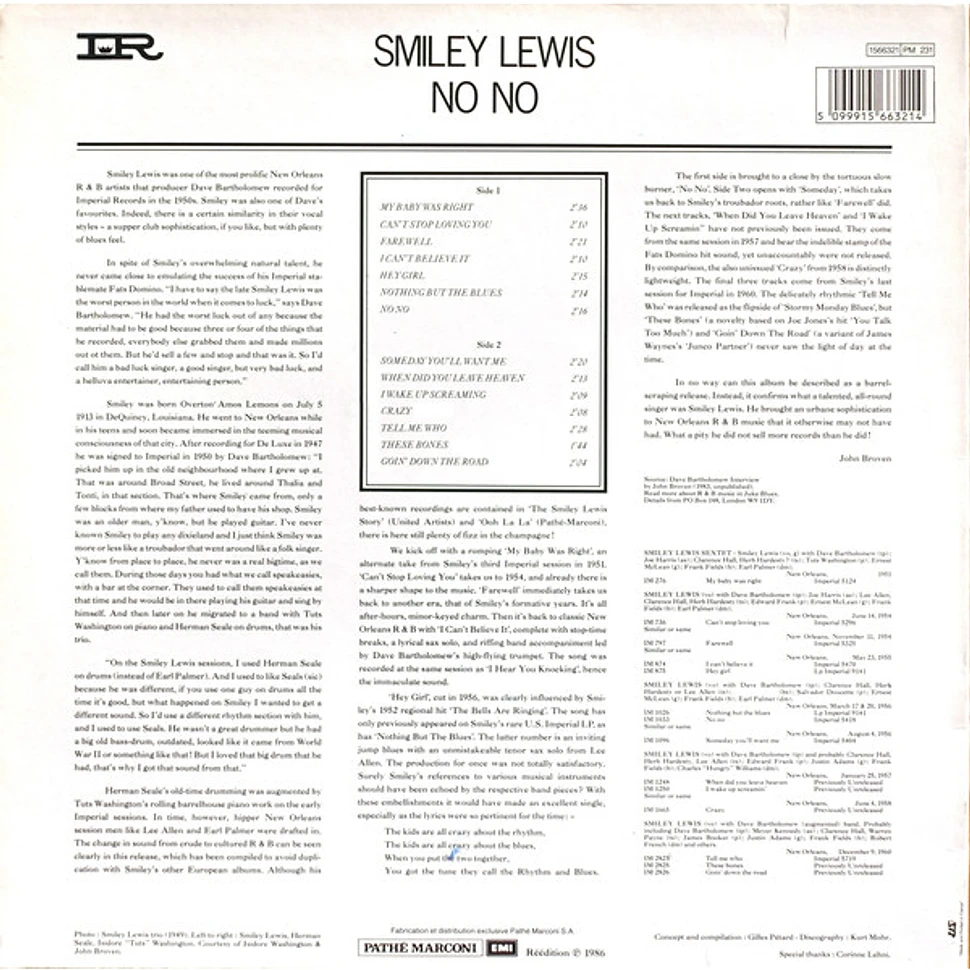 Smiley Lewis - No No