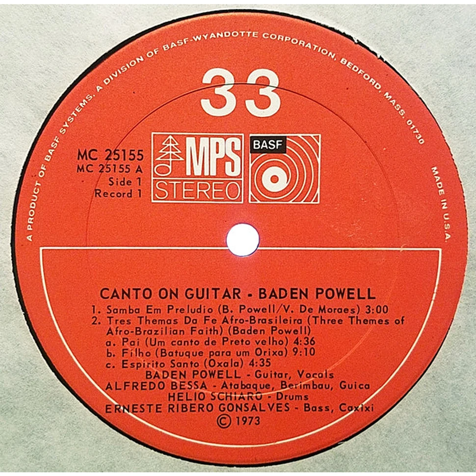 Baden Powell - Canto On Guitar