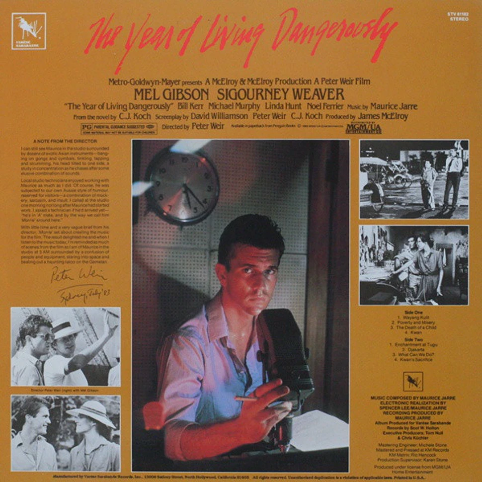 Maurice Jarre - The Year Of Living Dangerously (Original Motion Picture Soundtrack)