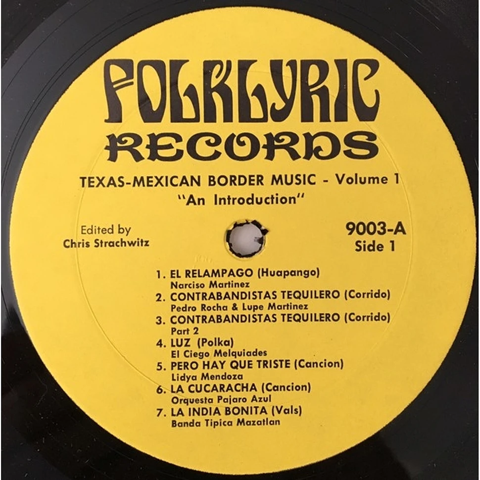 V.A. - Texas-Mexican Border Music Vol. 1 - An Introduction 1930-1960