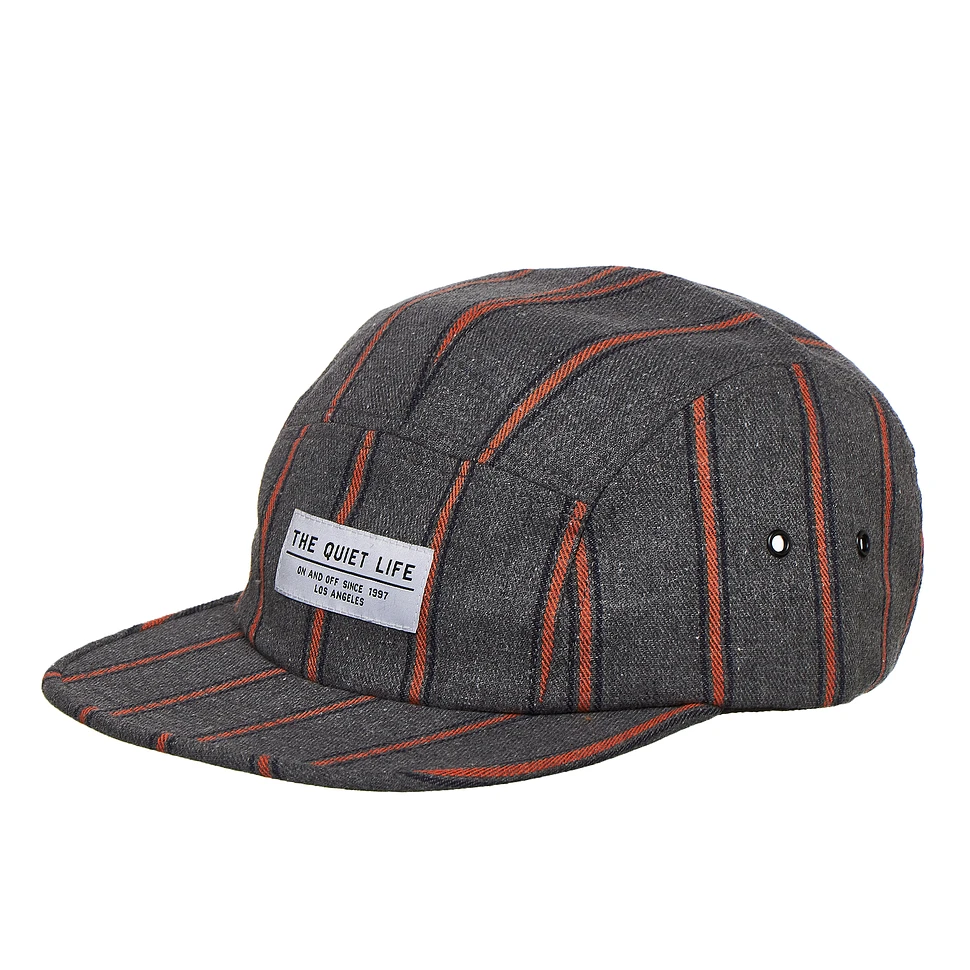 The Quiet Life - Striped Flannel 5 Panel Camper Hat