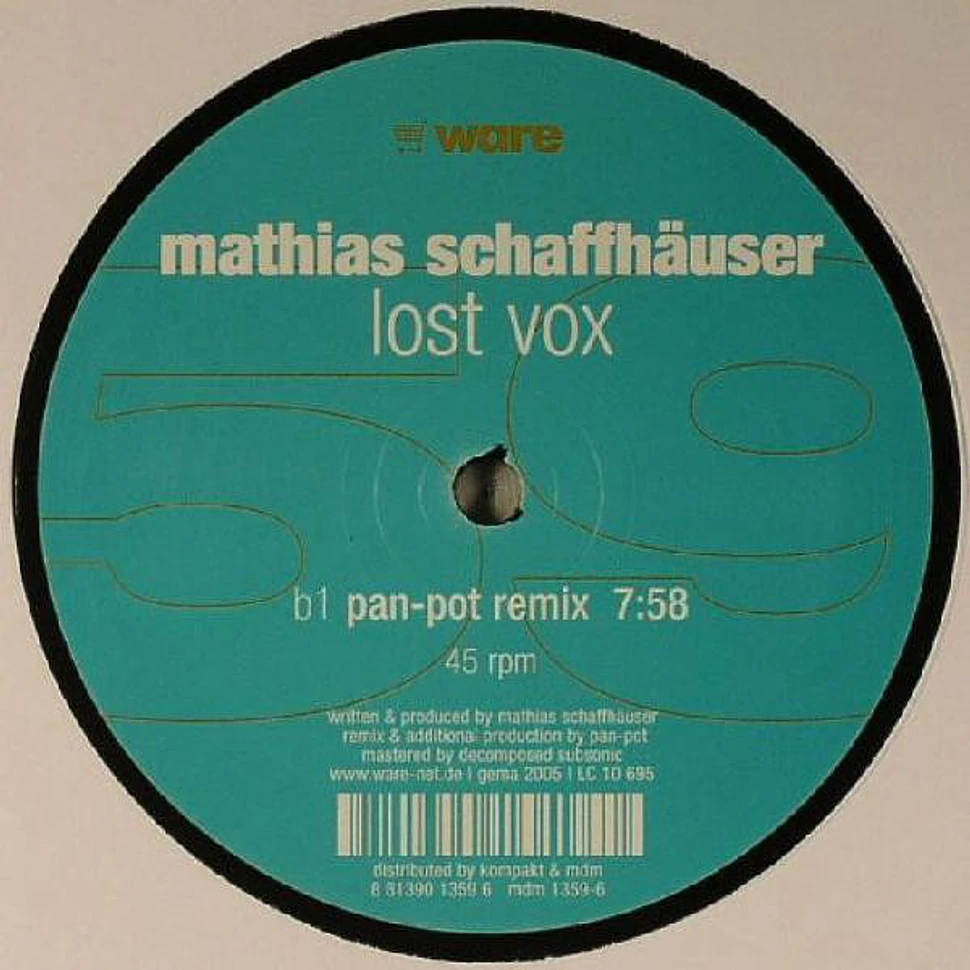 Mathias Schaffhäuser - Lost Vox