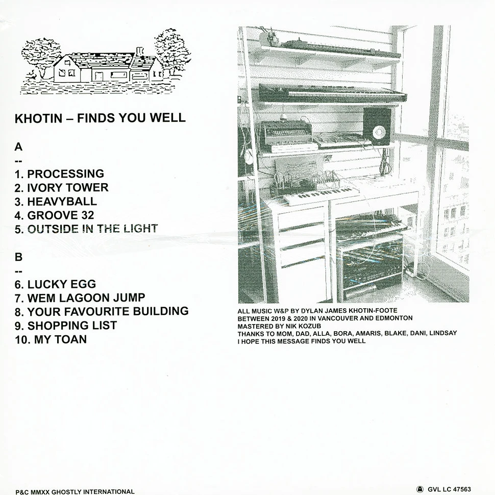 Khotin - Finds You Well Transparent Green Vinyl Edition
