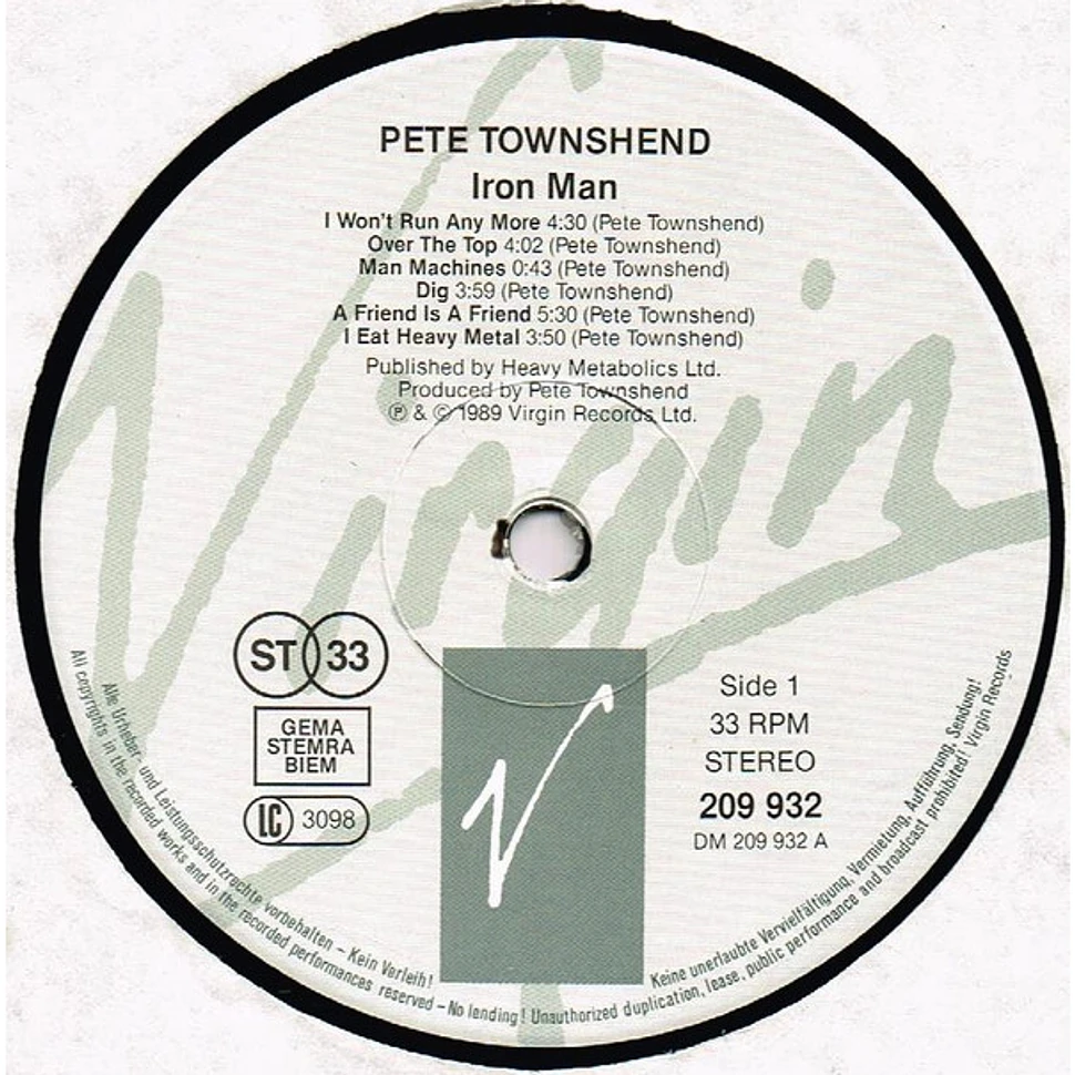 Pete Townshend - The Iron Man (The Musical By Pete Townshend)