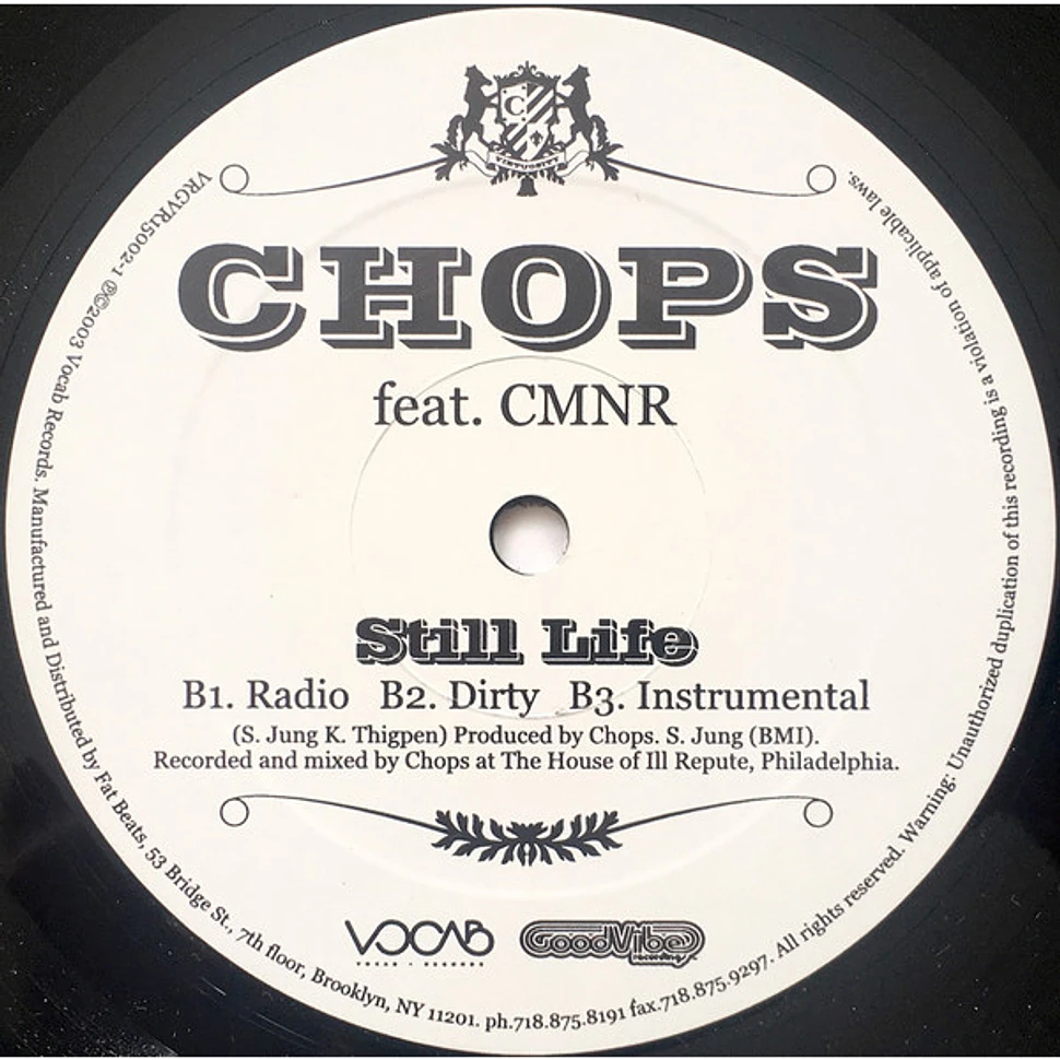 Chops Feat. Bahamadia / CMNR - B-Girl Session b/w Still Life
