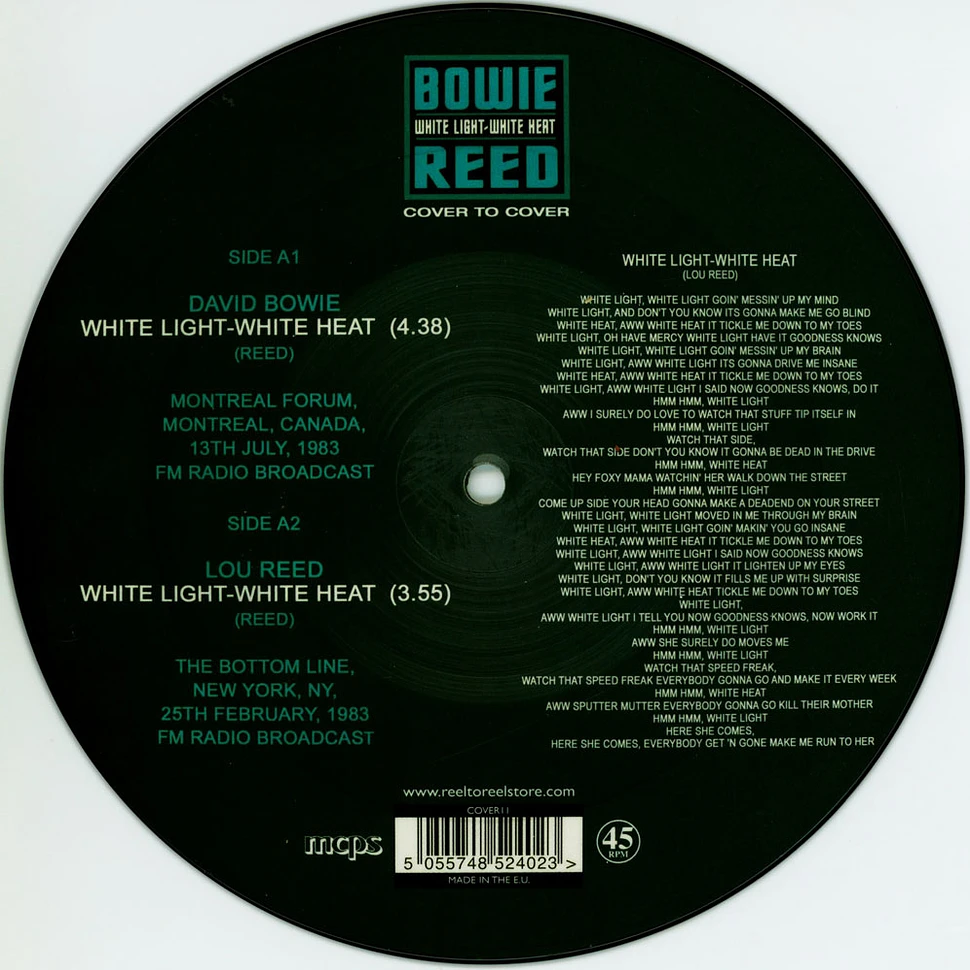 David Bowie & Lou Reed - White Light White Heat Picture Disc Edition