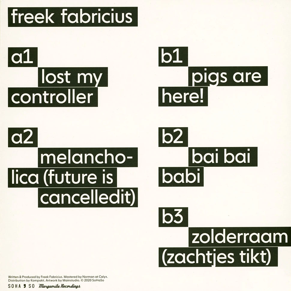 Freek Fabricius - Lost My Controller EP
