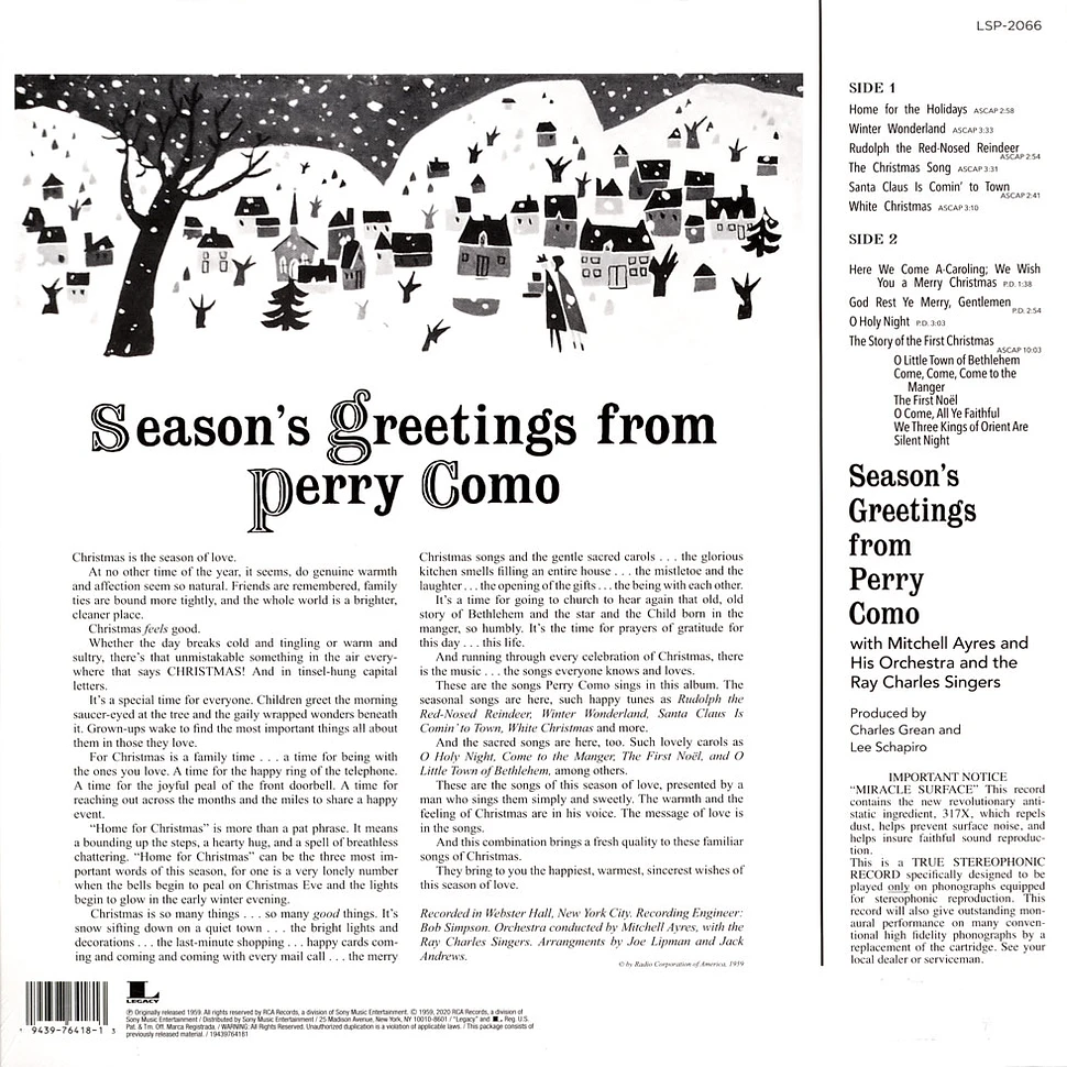 Perry Como - Seasons Greetings From Perry Como