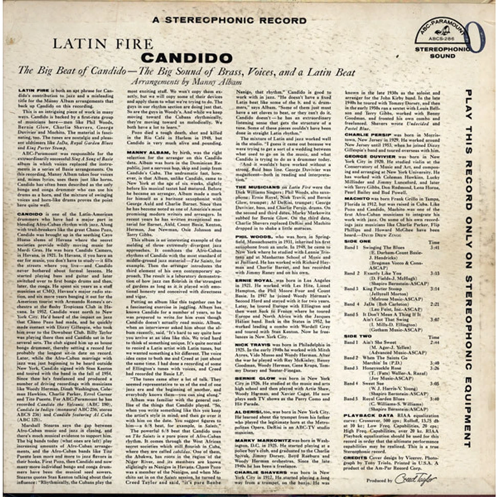 Candido - Latin Fire (The Big Beat Of Candido)