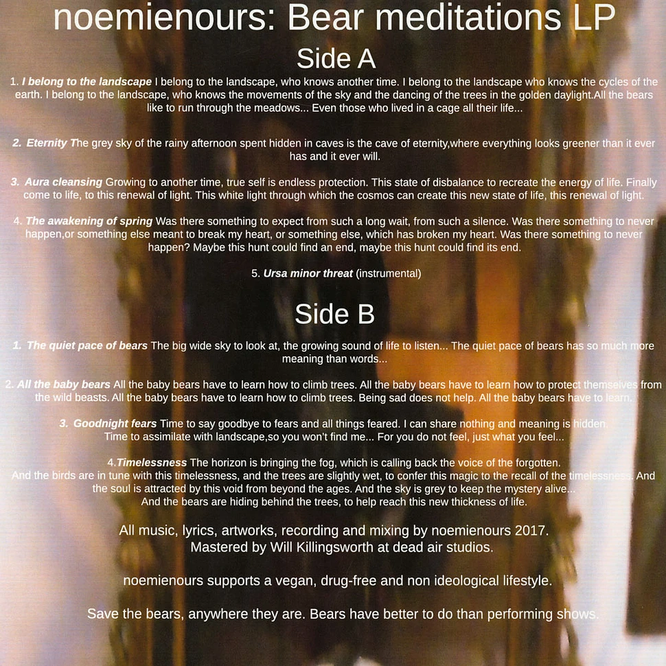 Noemienours - Bear Meditations