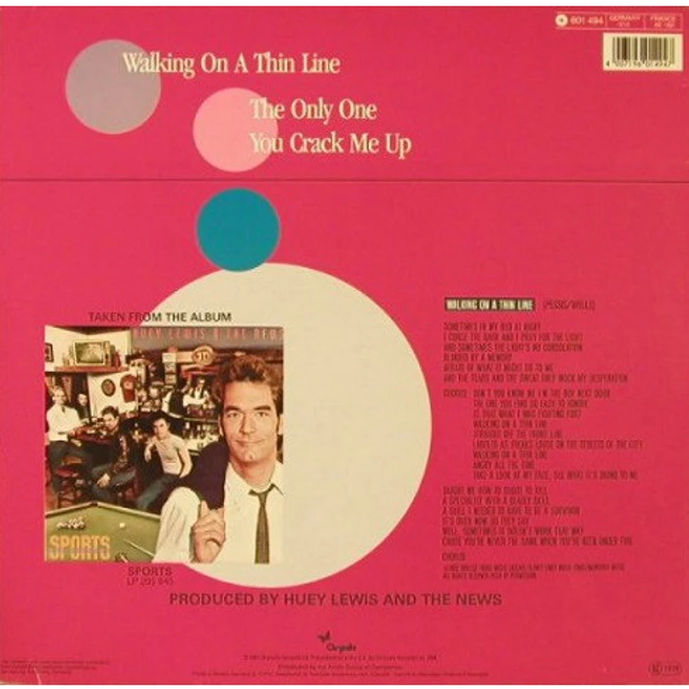 Huey Lewis & The News - Walking On A Thin Line