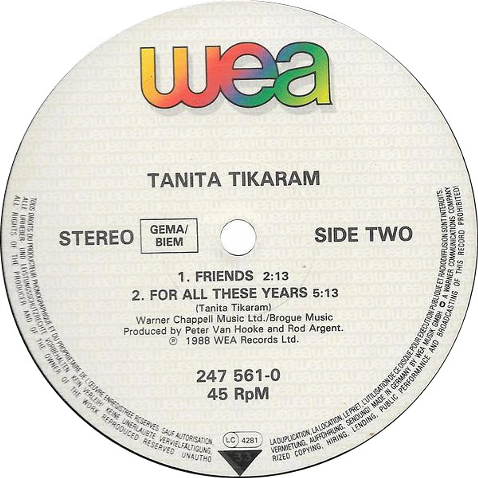 Tanita Tikaram - Twist In My Sobriety (Full Length Version)