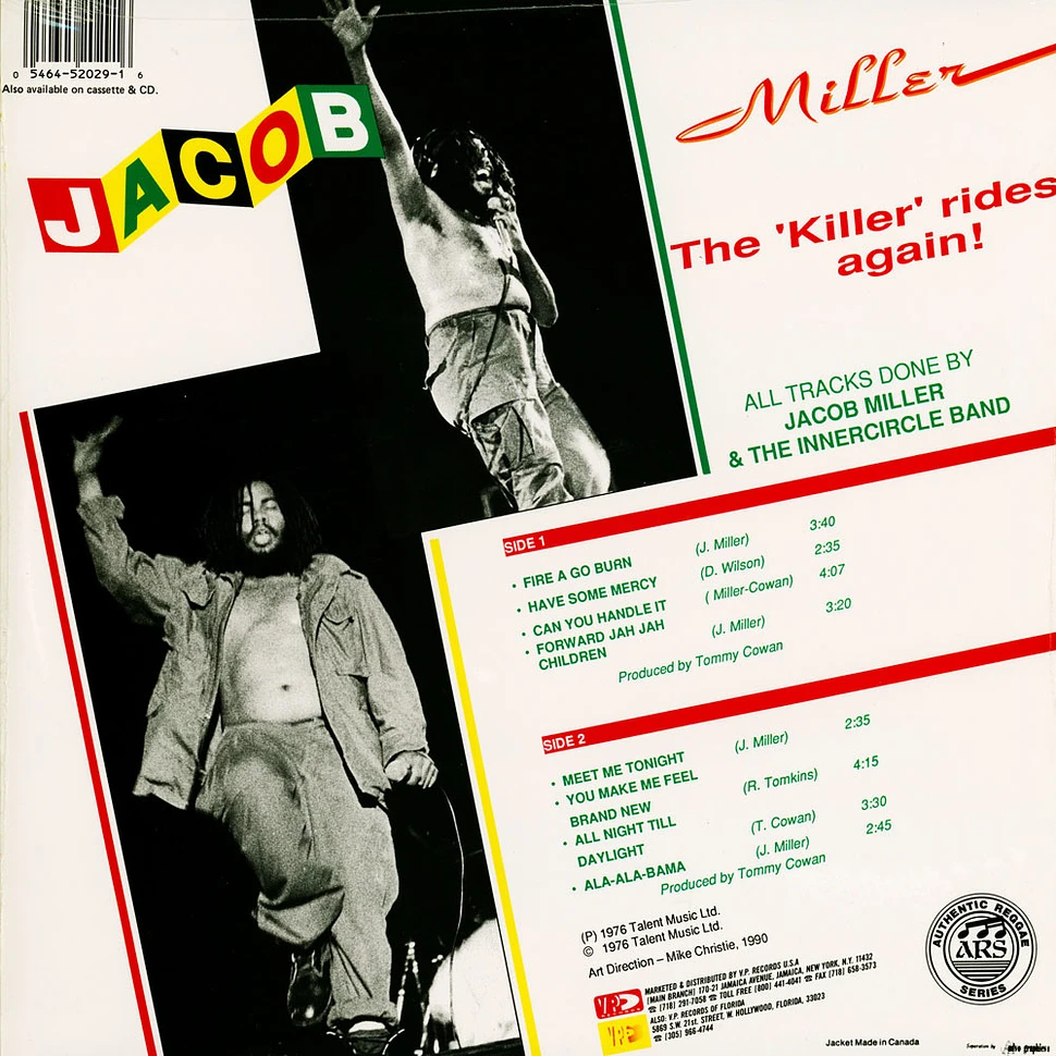 Jacob Miller - The Killer Rides Again