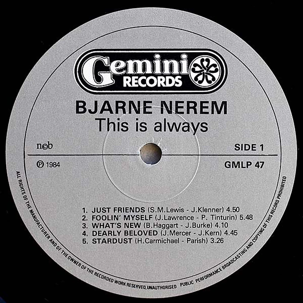 Bjarne Nerem - This Is Always