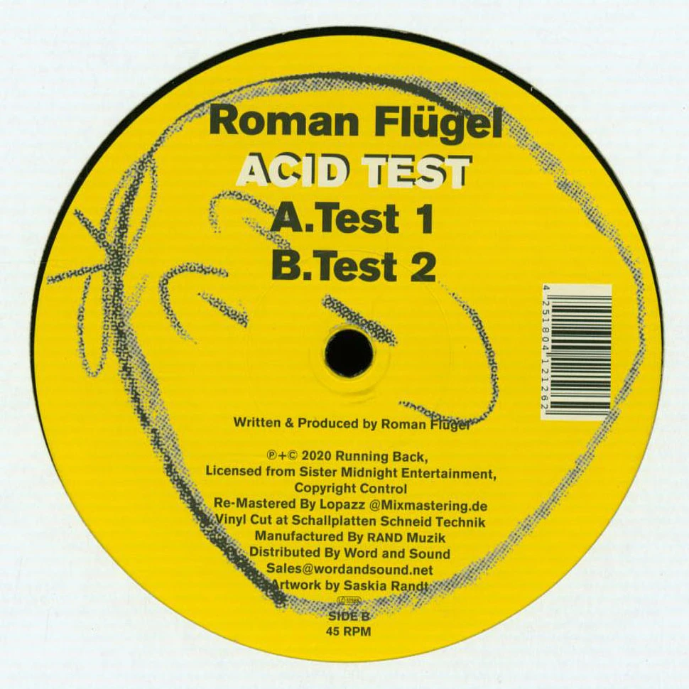 Roman Flügel - Acid Test Acid Black Vinyl Edition