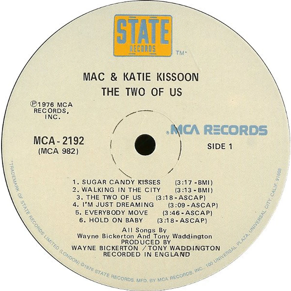 Mac And Katie Kissoon - The Two Of Us