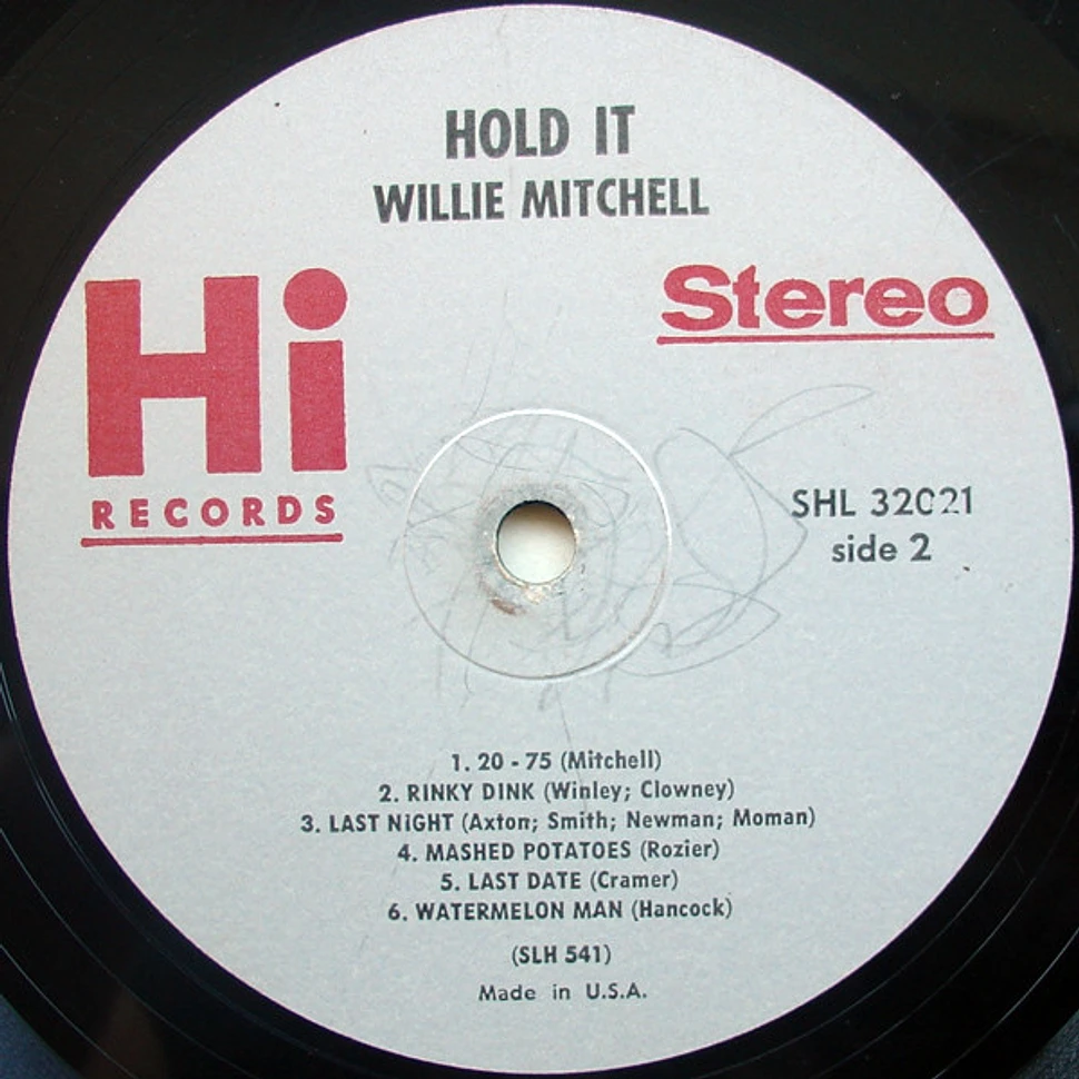Willie Mitchell - Hold It!!!