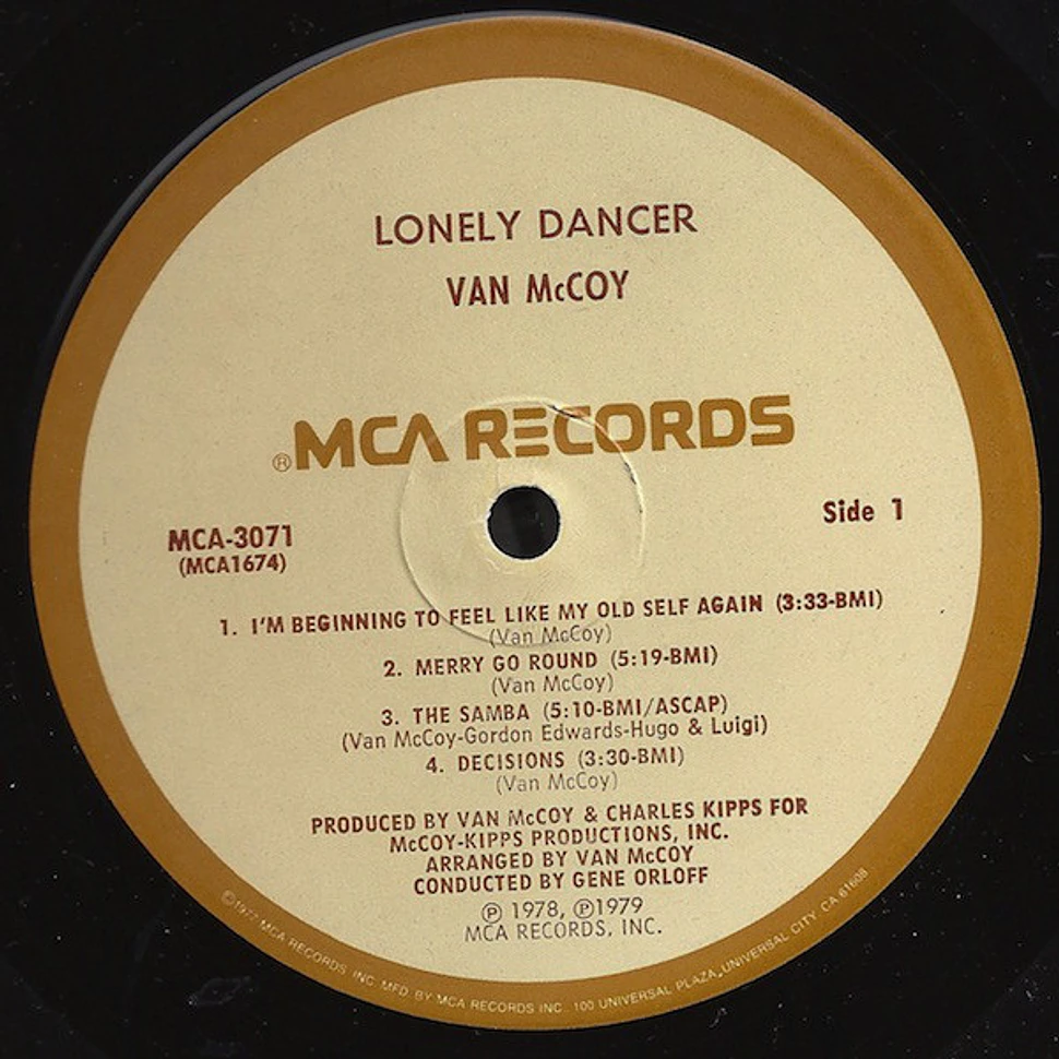 Van McCoy - Lonely Dancer