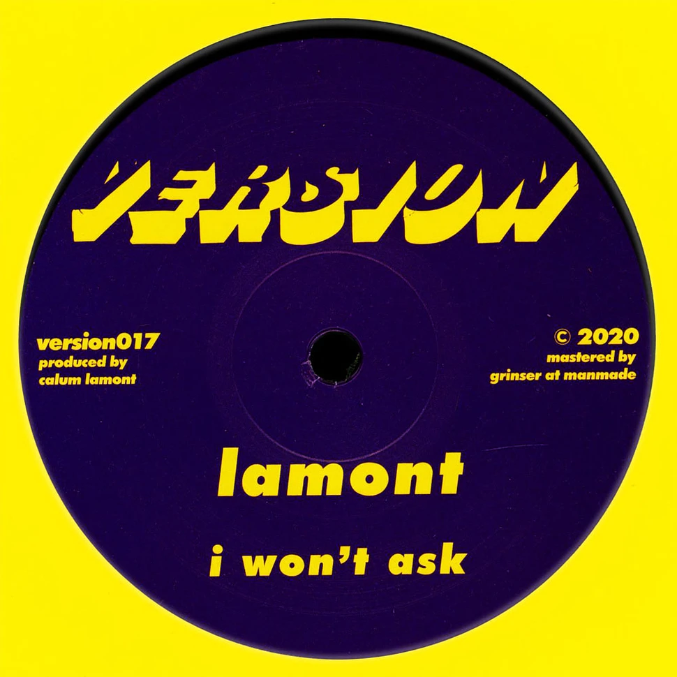Lamont - Dominant / I Won't Ask