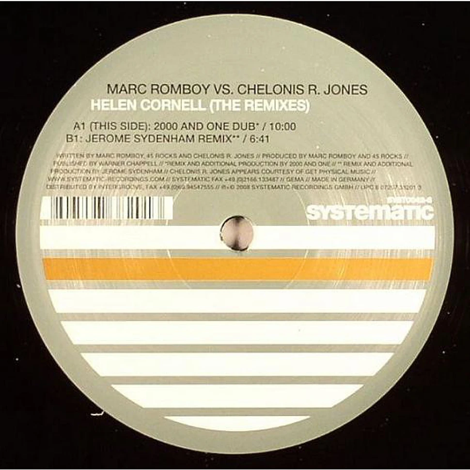 Marc Romboy vs. Chelonis R. Jones - Helen Cornell (The Remixes)