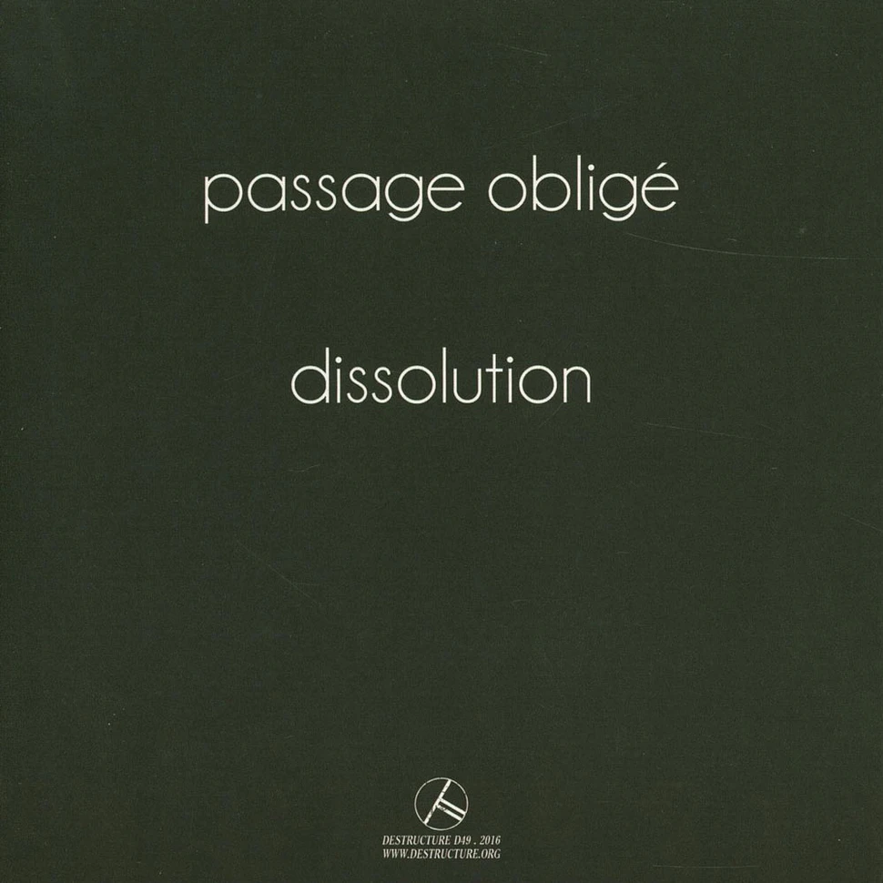 Kalte Lust - Passage Obligé / Dissolution