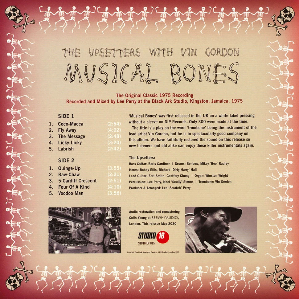 Upsetters With Vin Gordon - Musical Bones