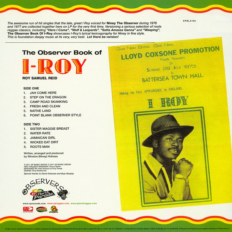 I Roy - The Observer Book Of I-Roy