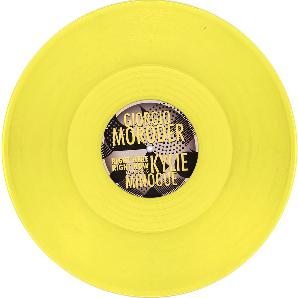 Giorgio Moroder & Kylie Minogue - Right Here Right Now Yellow Vinyl Edition