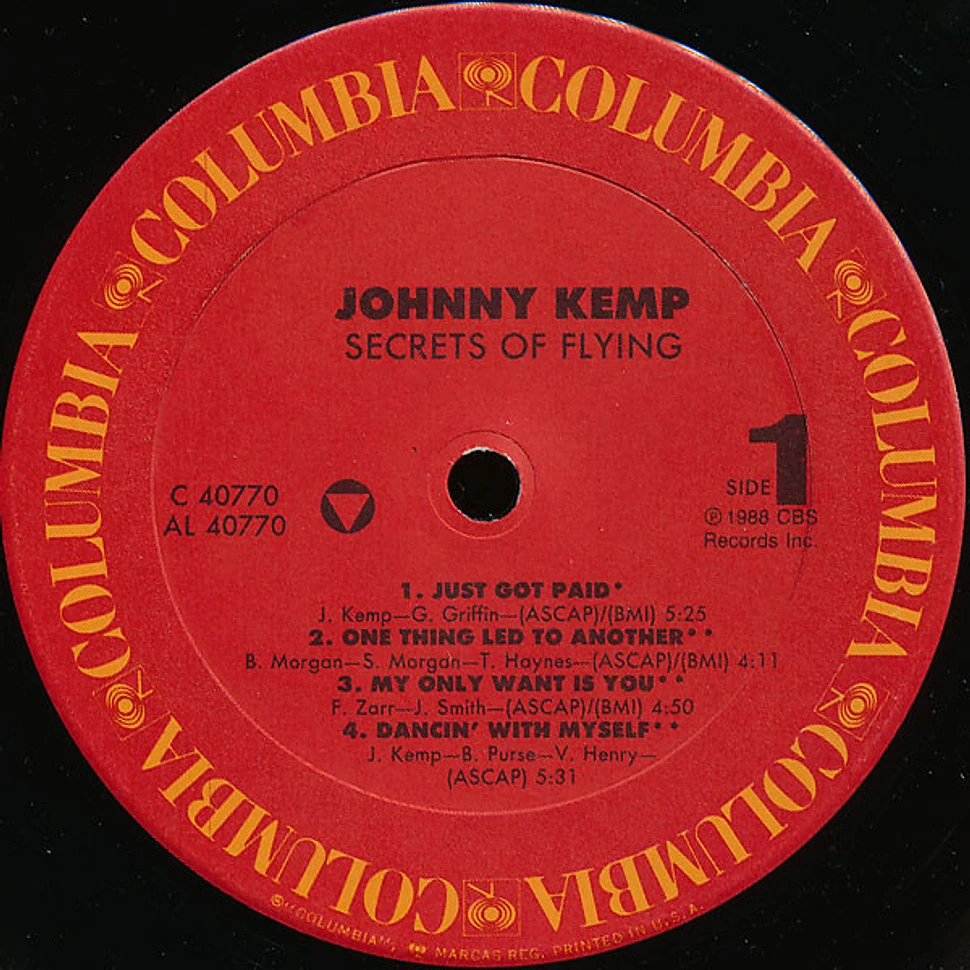 Johnny Kemp - Secrets Of Flying