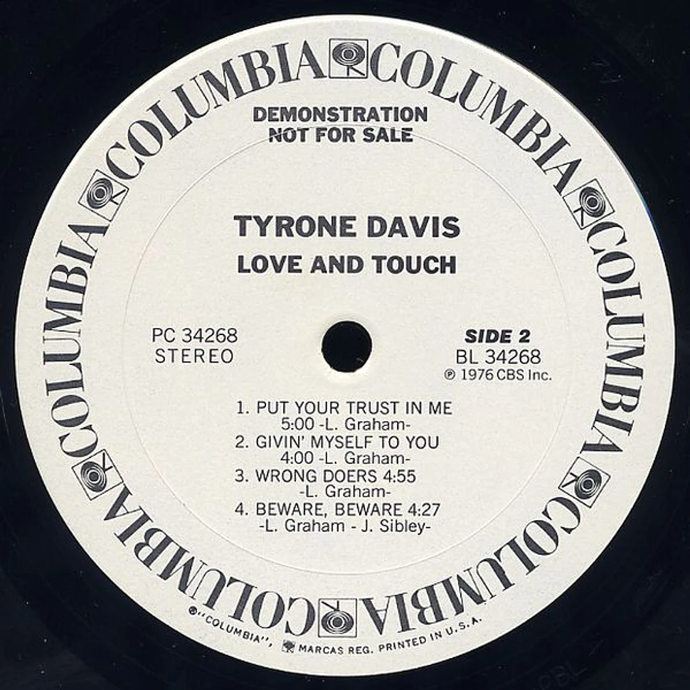 Tyrone Davis - Love And Touch
