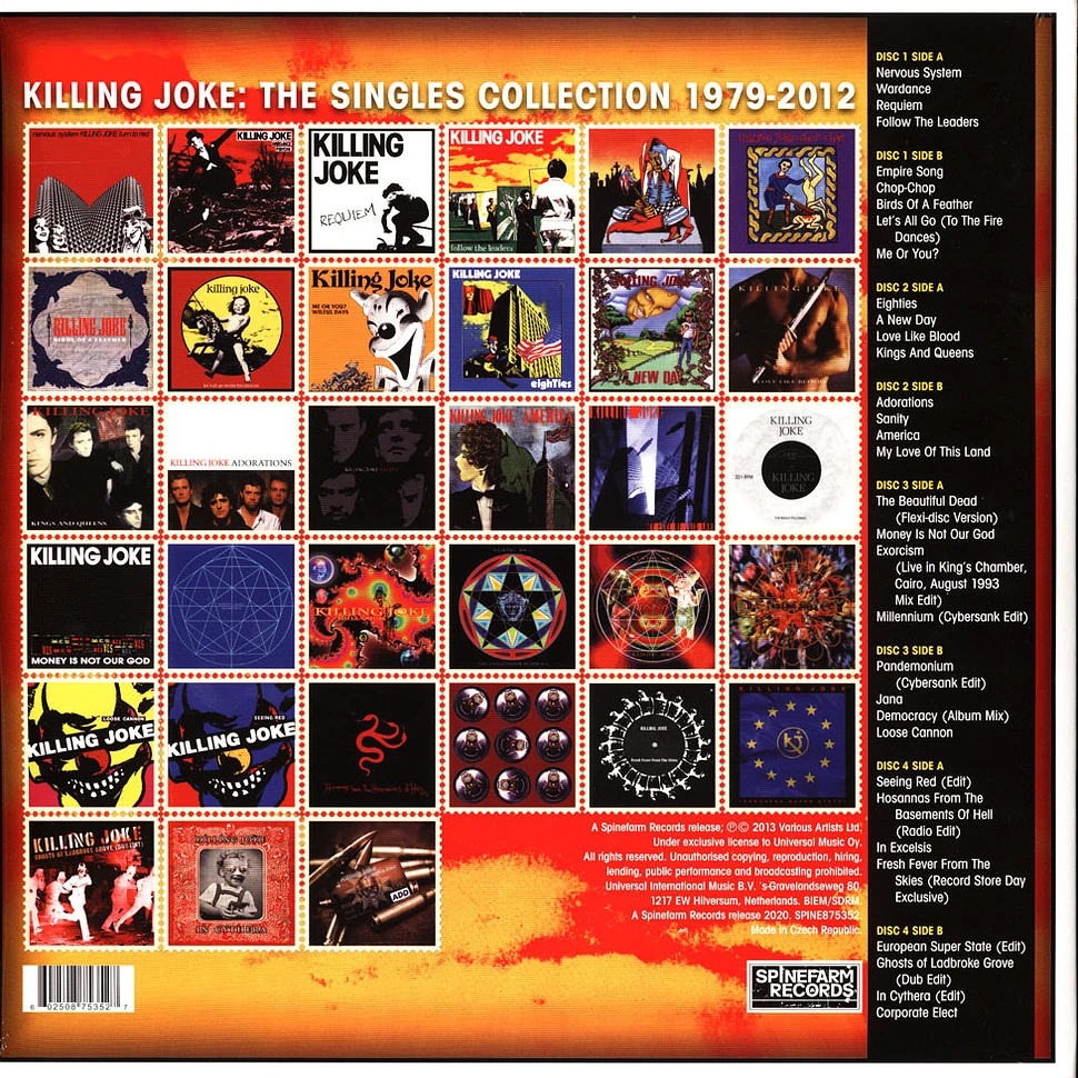 Killing Joke - Singles Collection 1979-2012? Limited Colored Vinyl Edition