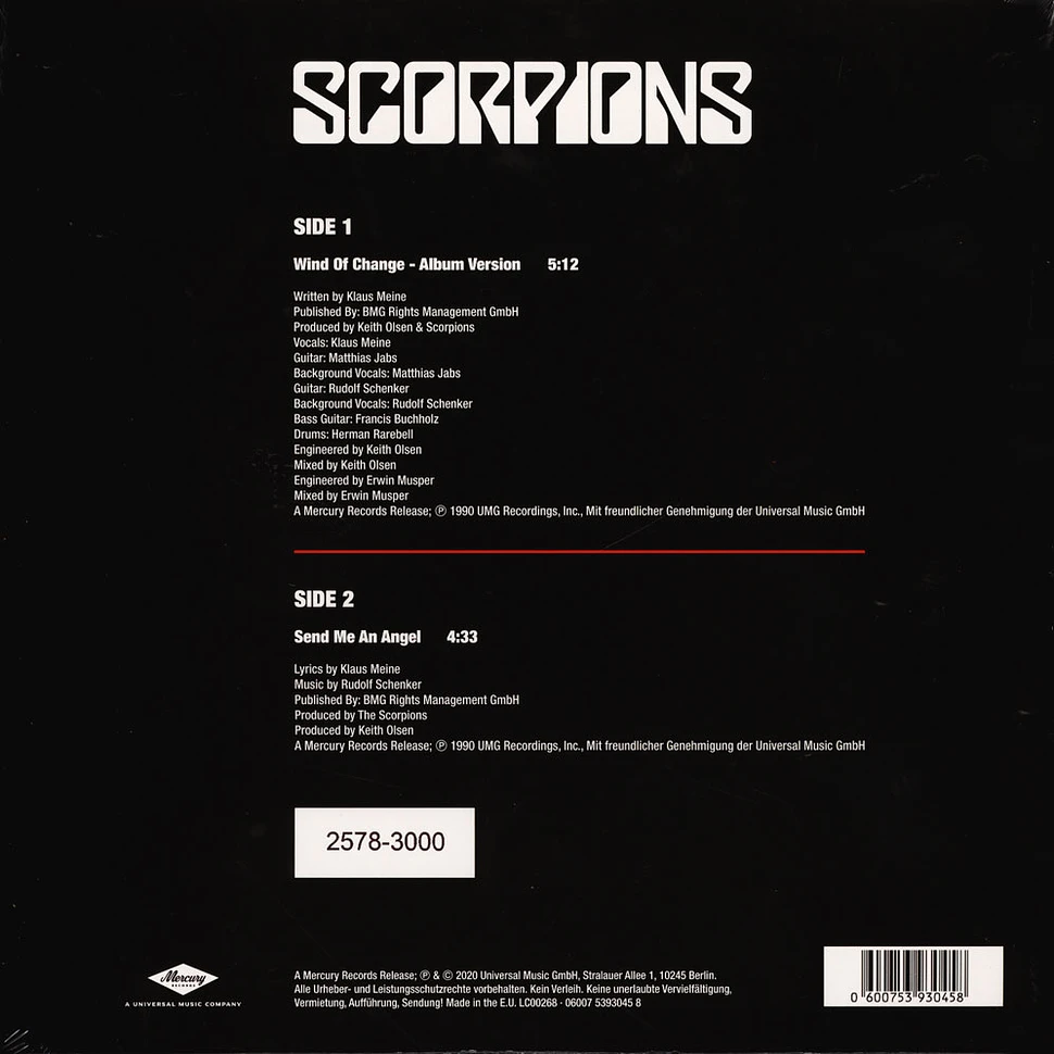 Scorpions - Wind Of Change / Send Me An Angel
