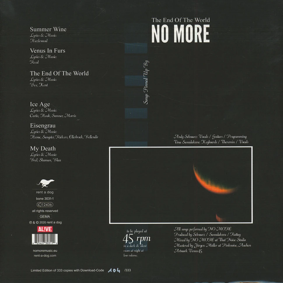 No More - The End Of The World Record Store Day 2020 Edition