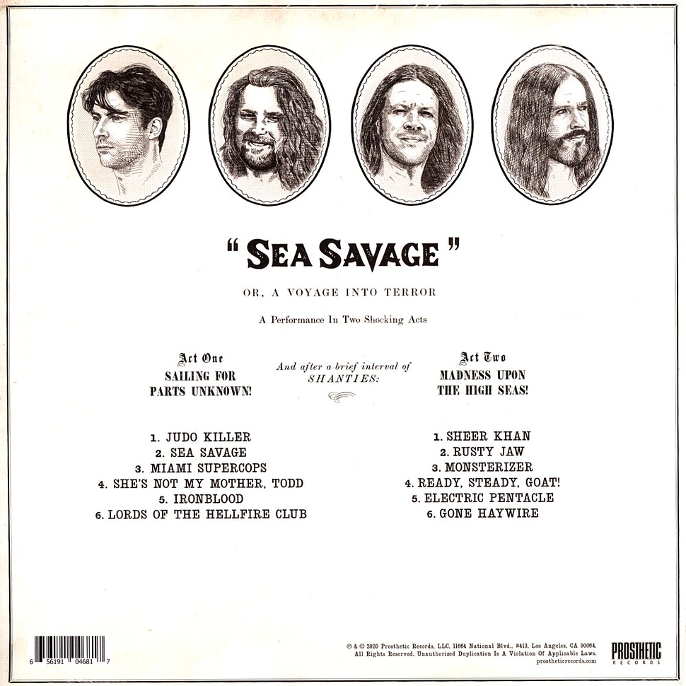 Gama Bomb - Sea Savage Blue Vinyl Edition