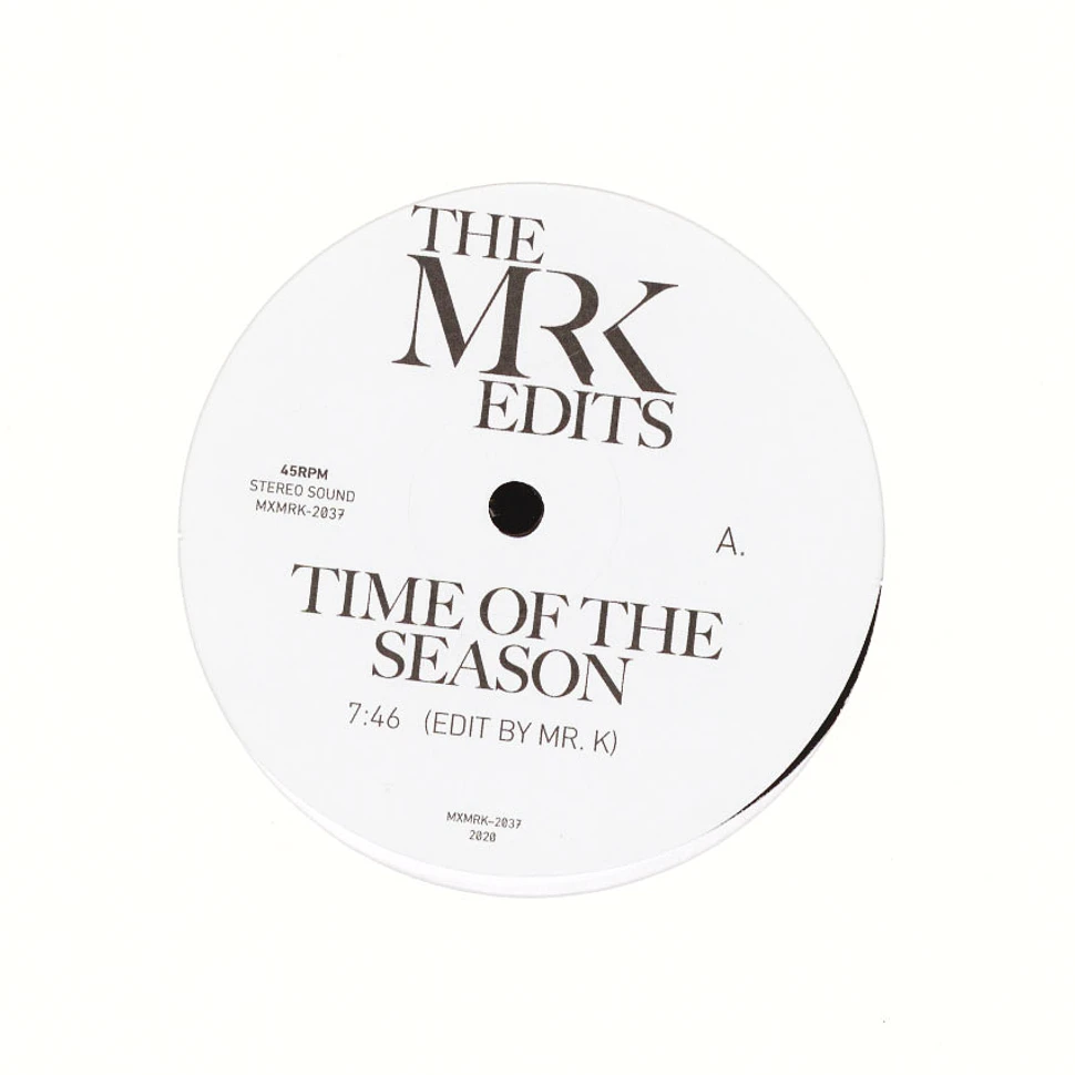 Mr. K - Time Of The Season / Theme For Great Cities
