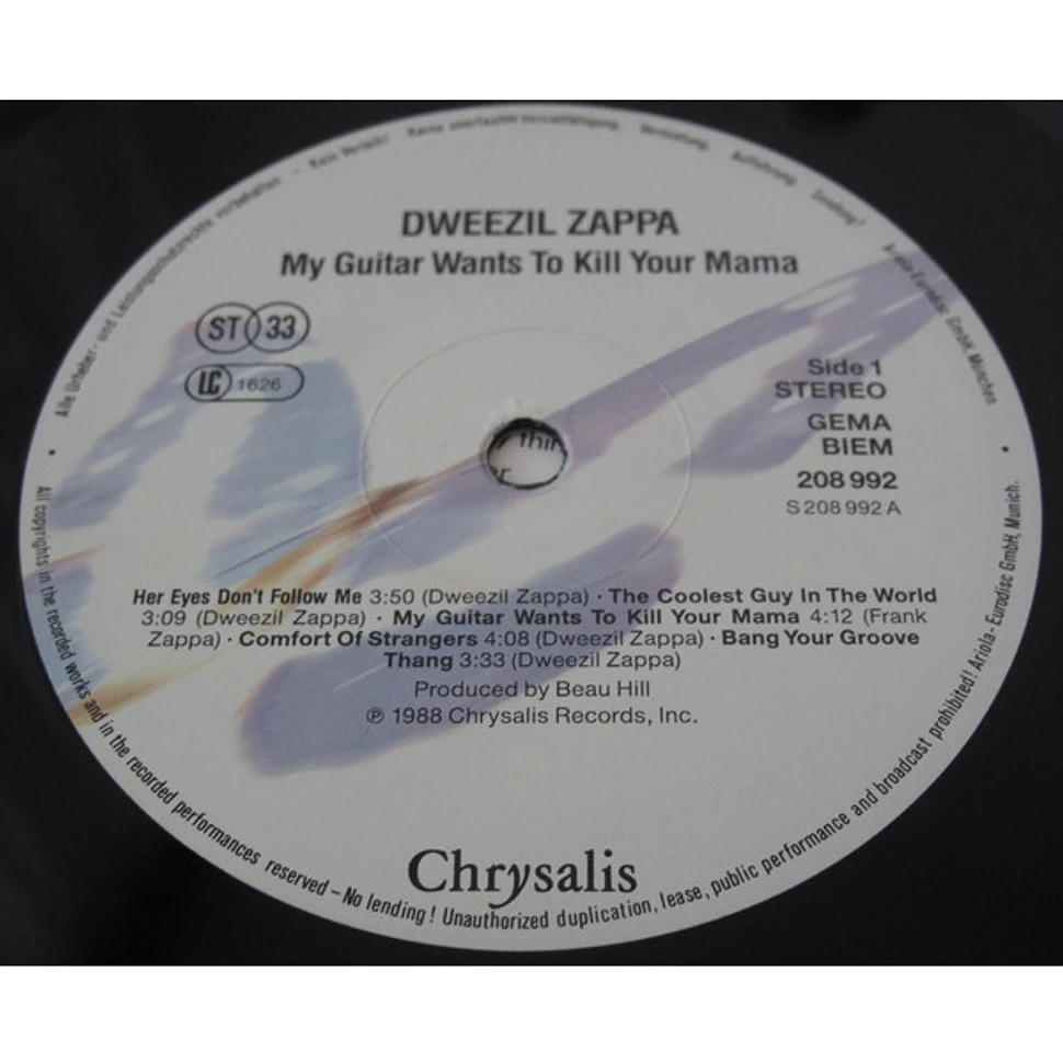 Dweezil Zappa - My Guitar Wants To Kill Your Mama...