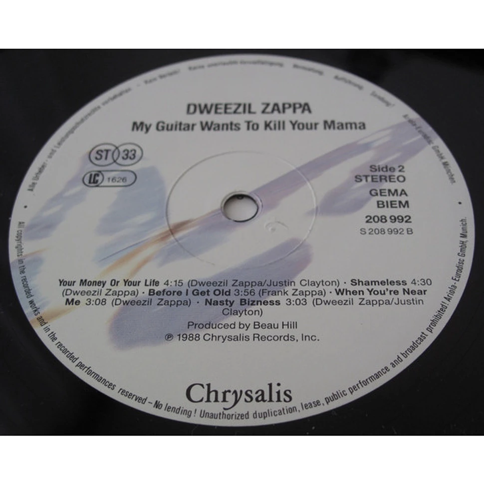 Dweezil Zappa - My Guitar Wants To Kill Your Mama...