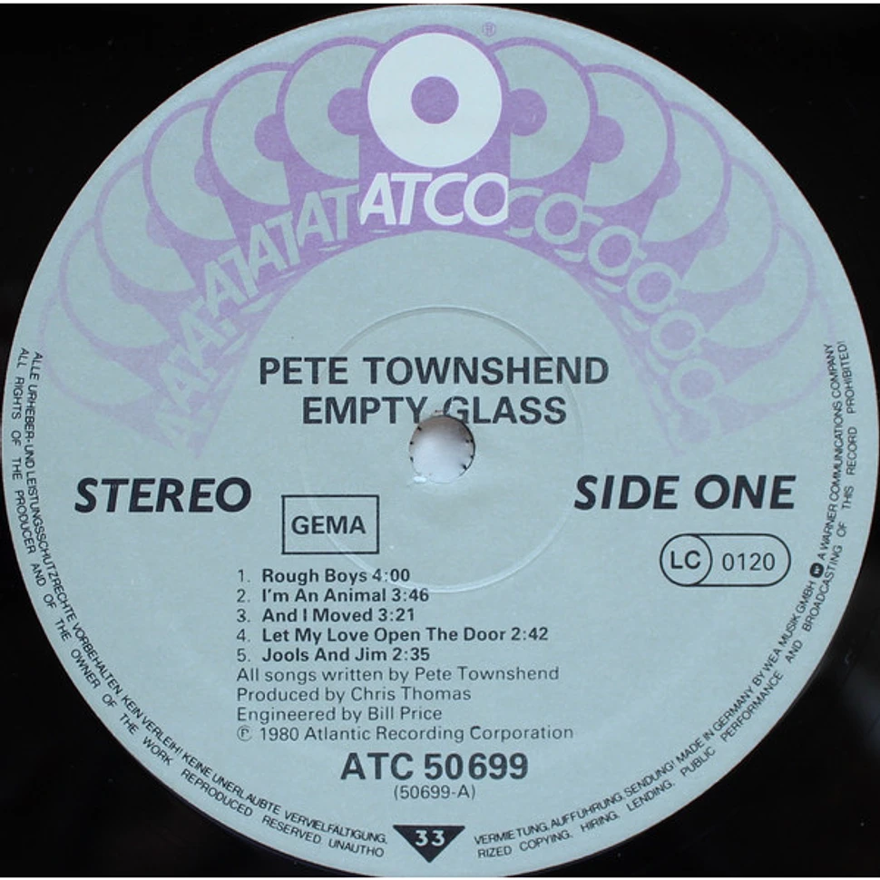 Pete Townshend - Empty Glass