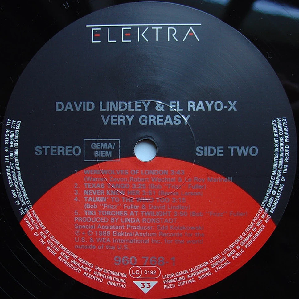 David Lindley And El Rayo-X - Very Greasy