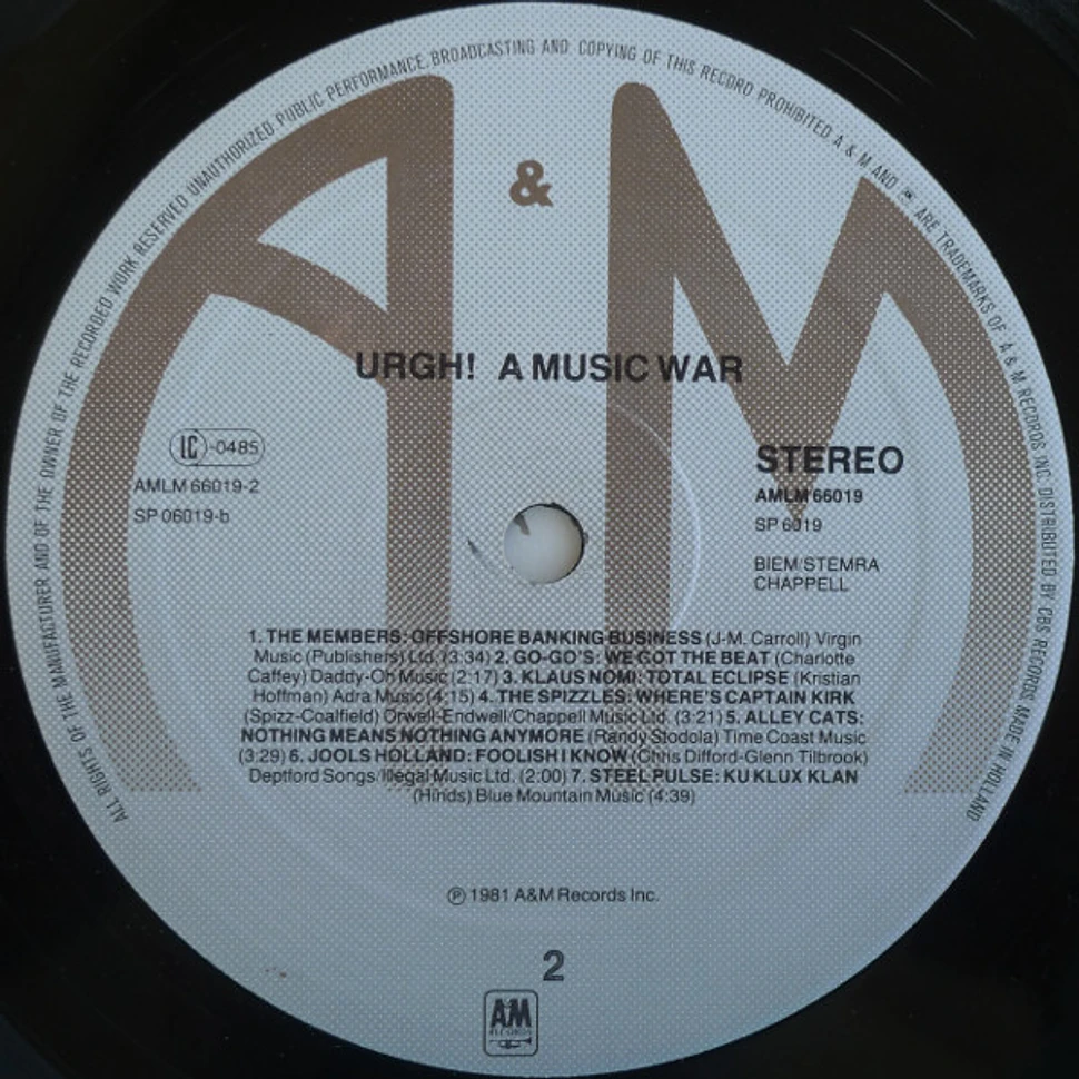 V.A. - URGH! A Music War