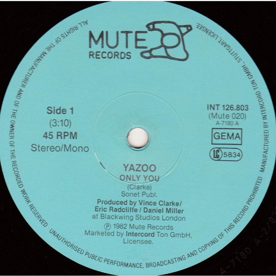 Yazoo - Only You