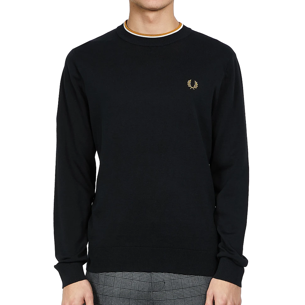 Fred Perry - Striped Roll Neck Jumper
