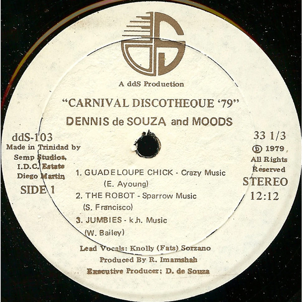 Dennis De Souza And Moods - Carnival Discotheque '79